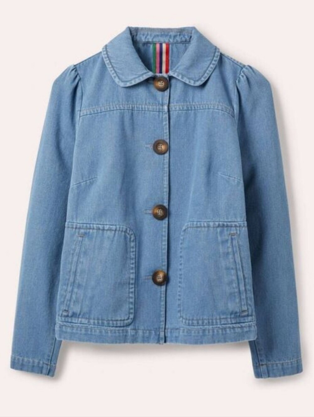 Boden Denim Chore Jacket 12 Medium Blue